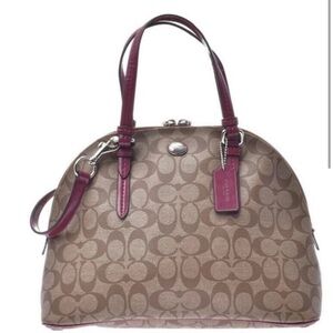 Coach Peyton signature Cora domed bag in good condition.